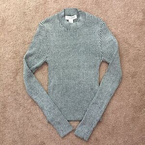 Forever 21 Salt & Pepper Turtleneck Long Sleeve